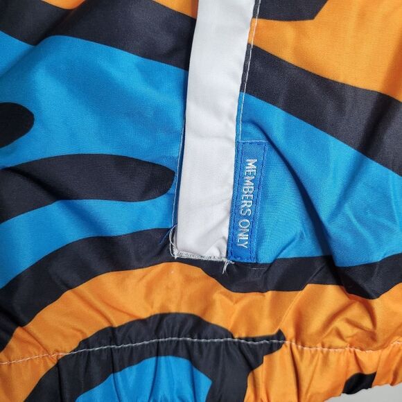 Members Only x Keith Haring colorful graffiti zip front hooded windbreaker XL - Picture 4 of 11